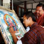 Yeshi Namgay -Painting. Picture -Thrinlay Dorji-Optimized