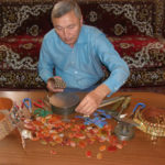 Jewelry master Murad Sakhedov, Honorable Worker of Art, Ashgabad, 2017